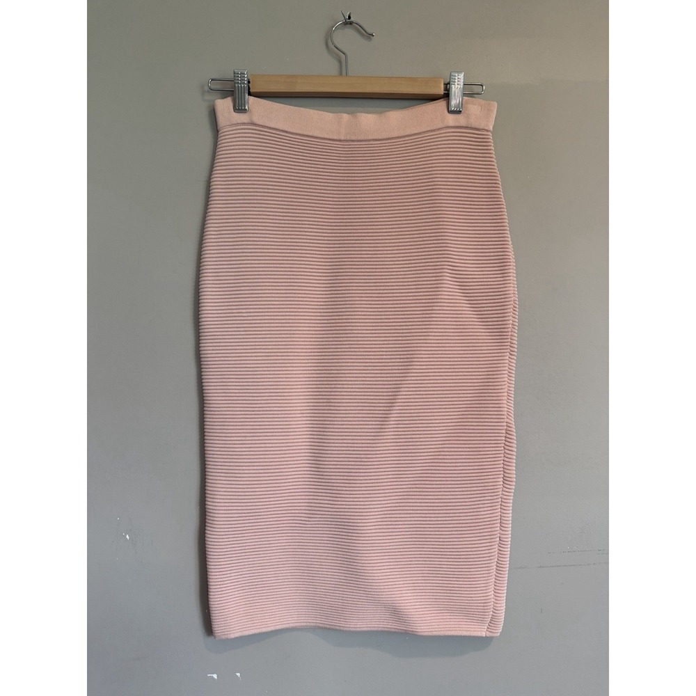 Jonathan Simkhai Blush Pink Pencil Skirt Ribbed Bodycon‎ Small